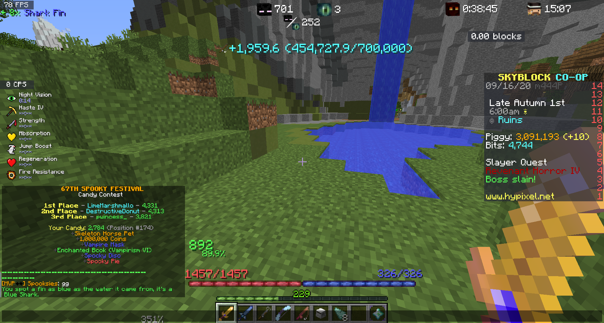 Day 3 of no megalodon pet Hypixel Minecraft Server and Maps