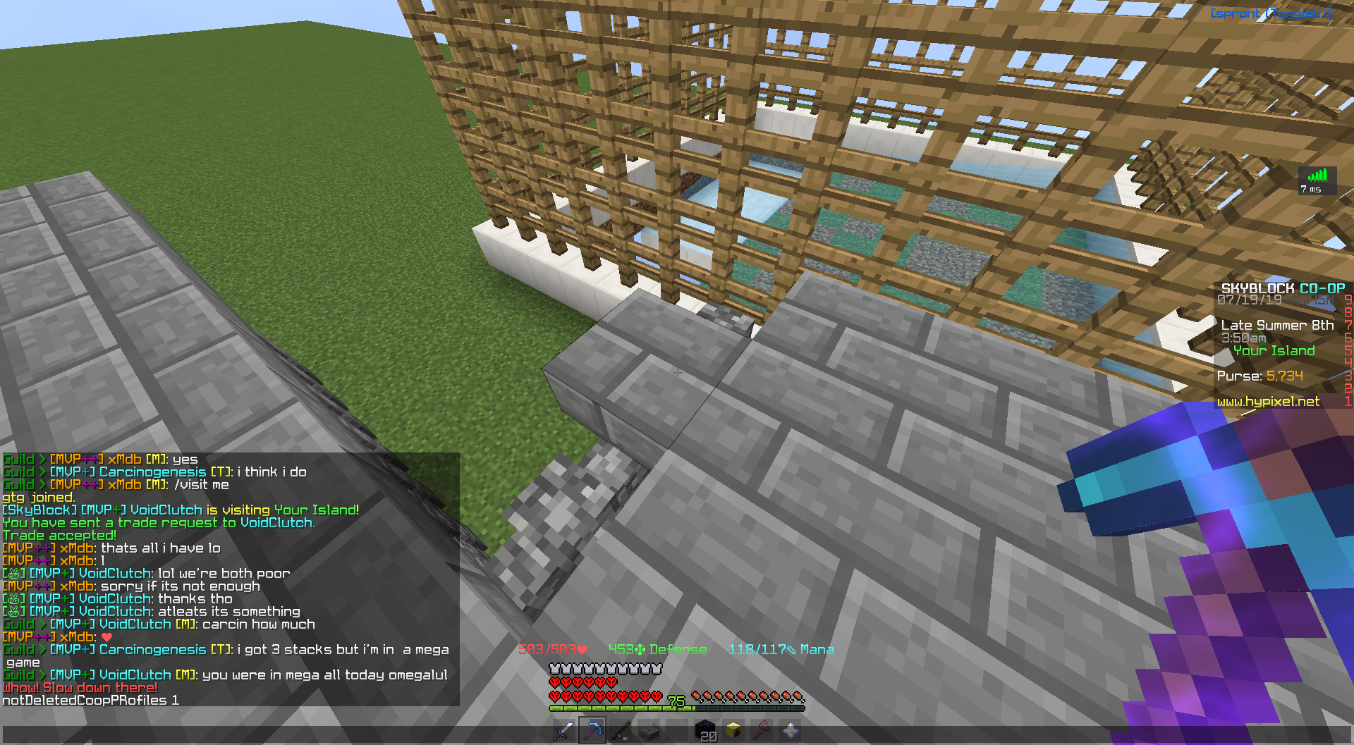 Keep getting this weird debug message thingo | Hypixel Forums