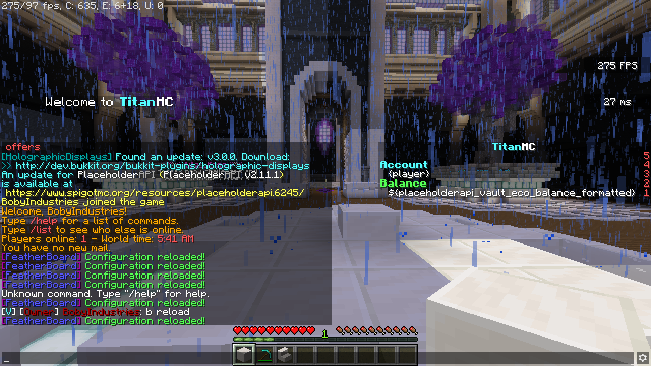 Featherboard SpigotMC High Performance Minecraft