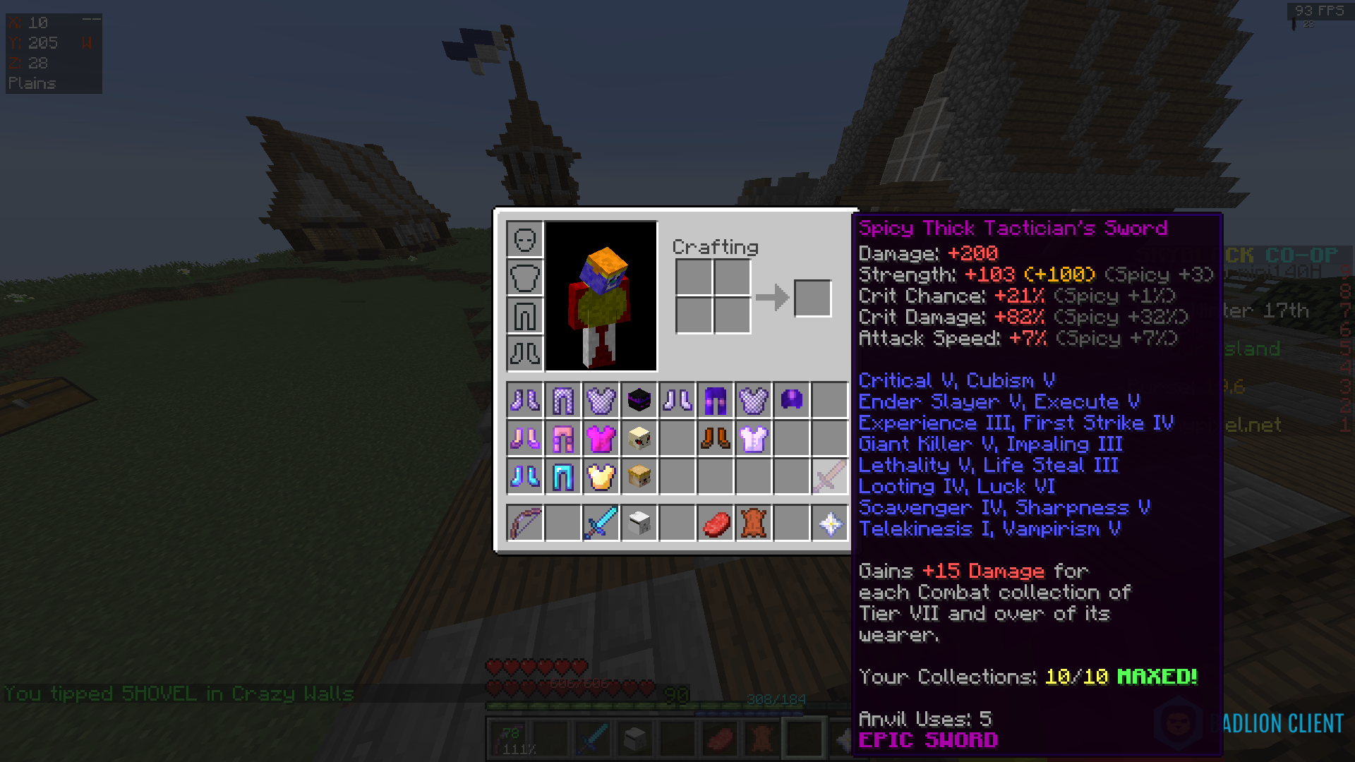 Frames Per Second End Game Skyblock Guild. (We splash pots daily