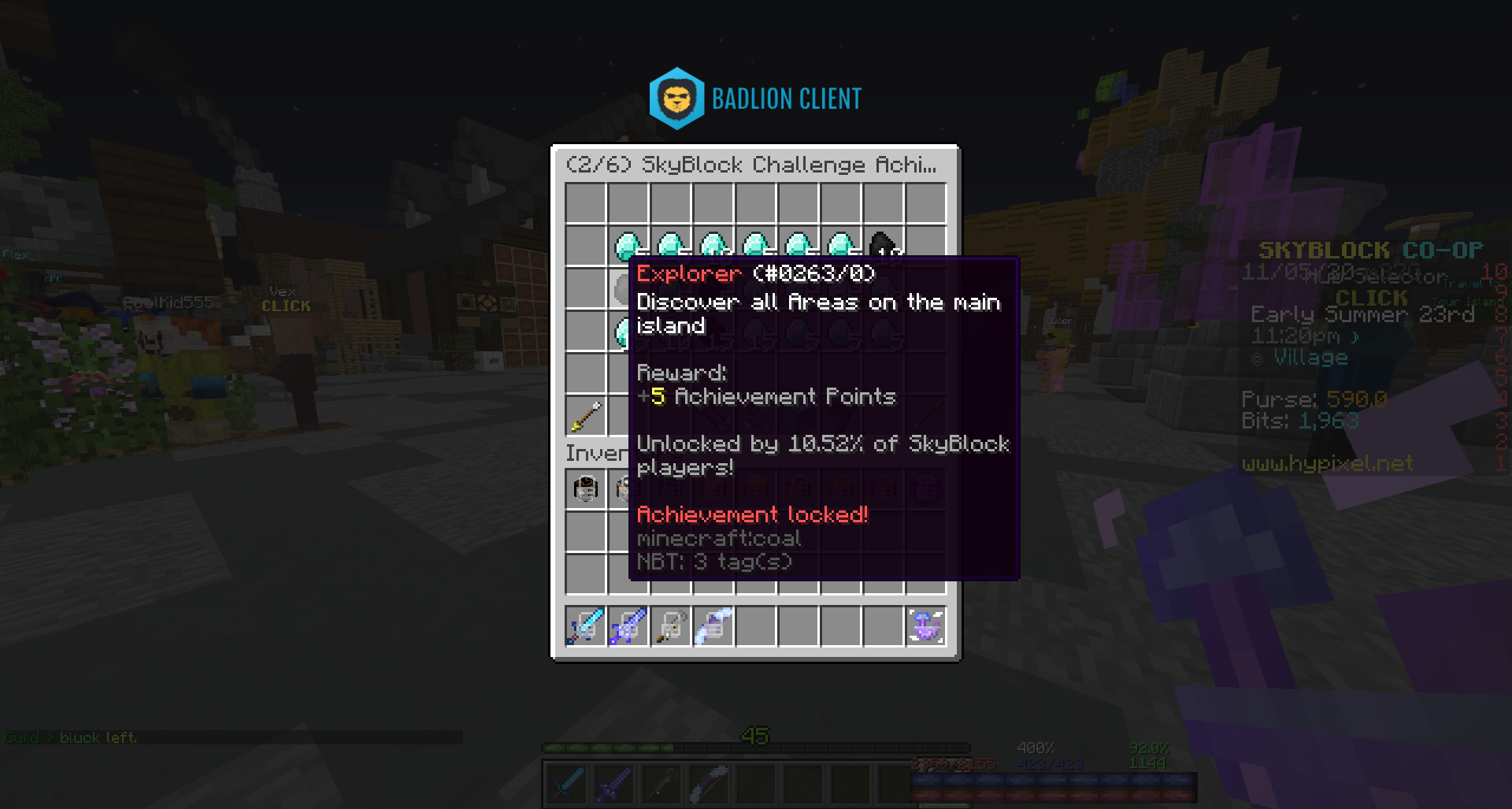Can't get the explorer achievement | Hypixel Forums