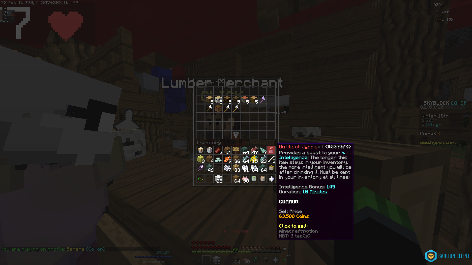 Post your Bottle of Jyrre's sell prices here Page 2 Hypixel